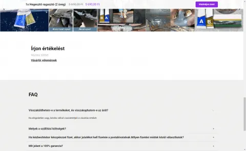 Možnost oddaje mnenj in prikaz pogostih vprašanj in galerije slik