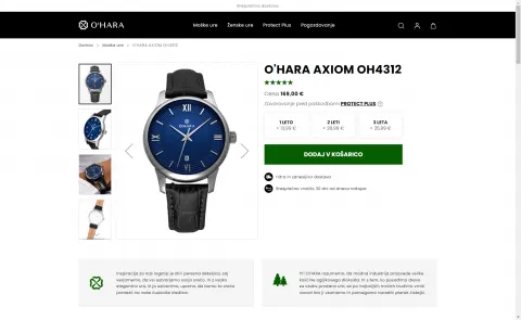 Stran artikla z dodatnimi možnostmi