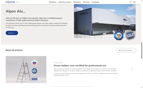 Content on homepage