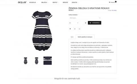 Prikaz produktne strani