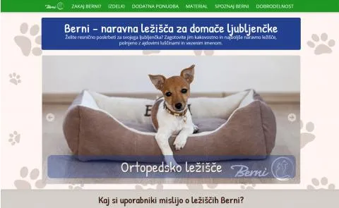 Berni vstopna stran