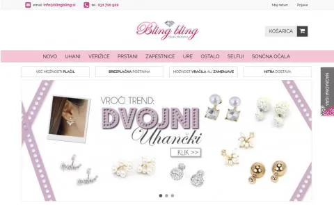 BlingBling - vstopna stran