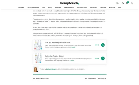 blog product upsell