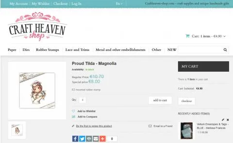 Craft Heaven Shop - stran artikla