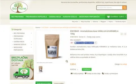 Eko-Planet  spletna trgovina z bio prehrano - stran artikla