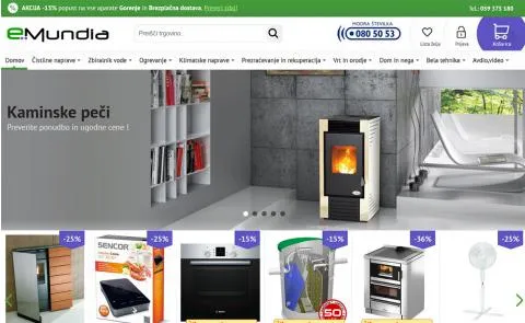 Emundia vstopna stran