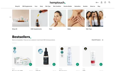 Homepage category display