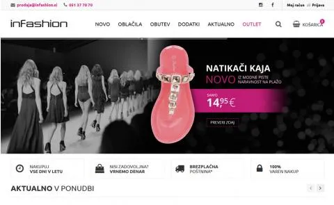 InFashion - vstopna stran
