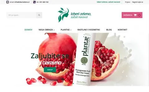 Izberi Zeleno vstopna stran