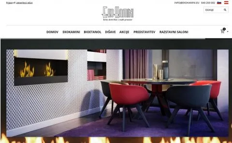 Ekokamini vstopna stran