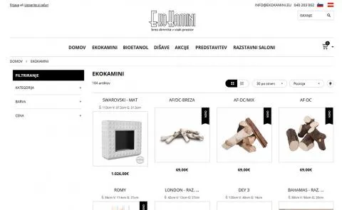 Ekokamini katalog artiklov