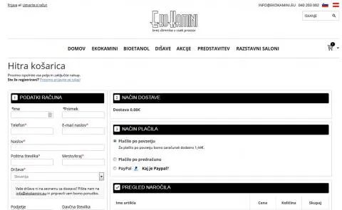 Ekokamini zaključek nakupa