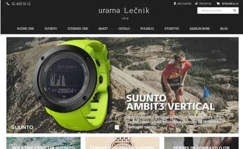 Urarna Lečnik - vstopna stran