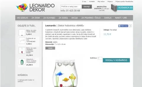 Leonardo Dekor - stran artikla