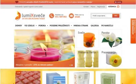 Lumix sveče vstopna stran