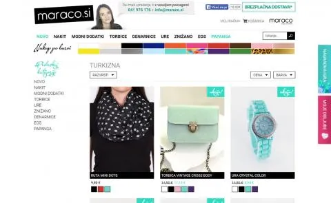 Maraco primer sortiranja po barvi