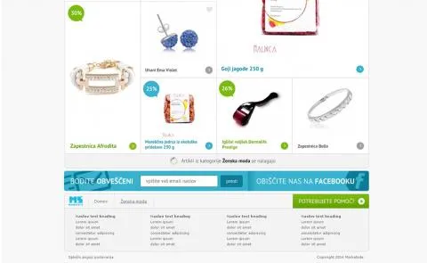 Marketsite vstopna stran