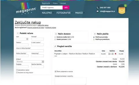 Megaprint zaključek nakupa