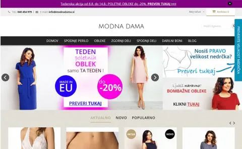Modna dama vstopna stran