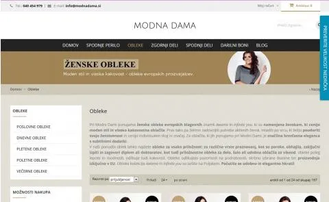 Modna dama katalog artiklov