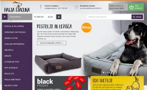 Pasja štacuna vstopna stran