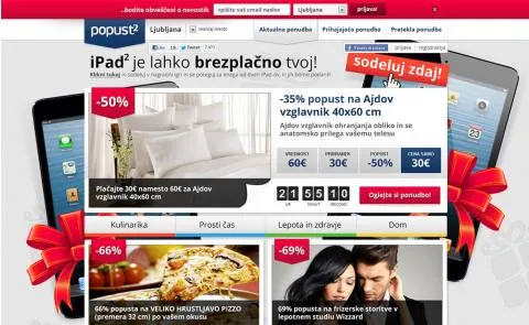 Popust na 2 vstopna stran