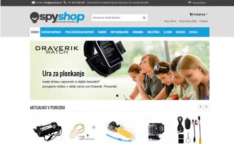 Spyshop vstopna stran