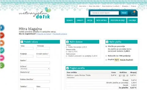 Ustvarjalnidotik.si - zaključek nakupa