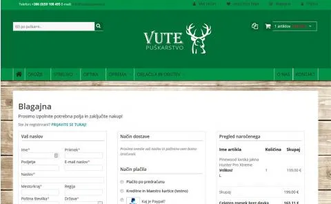 Vute puškarstvo zaključek nakupa
