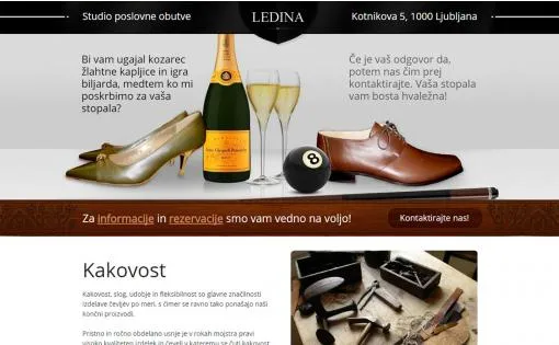 Ledina poslovna obutev