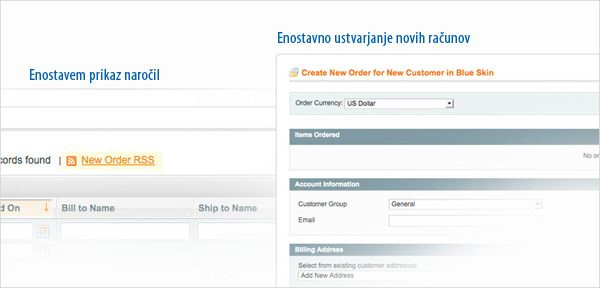 Magento naročila trgovina
