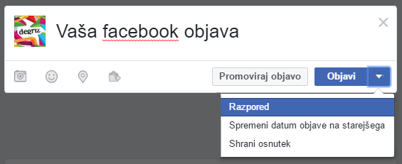 facebook schedule