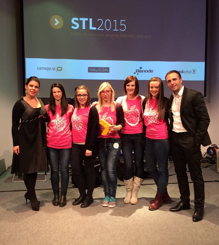 Presentation of the Online Retailer of the Year 2015 award