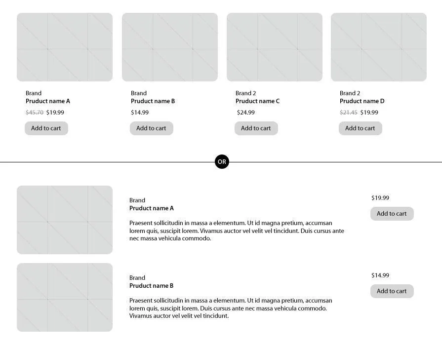 Grid and List View