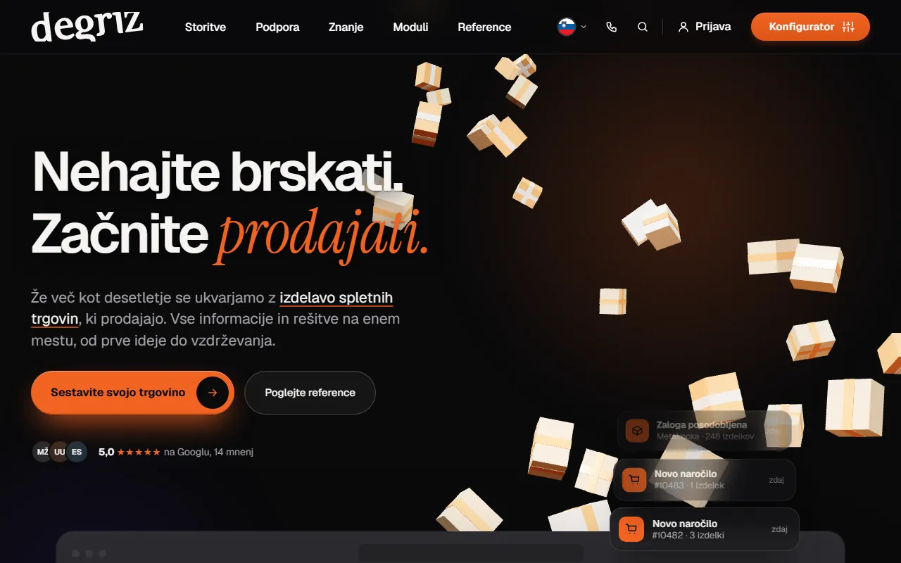 The new degriz.net home page