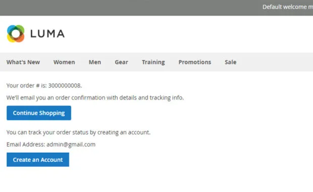 The thank you page of a store can be a successful conversion tool