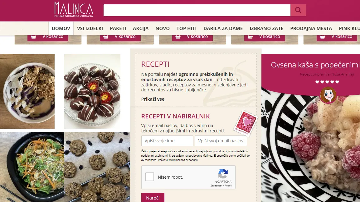 Email marketing according to Malinca