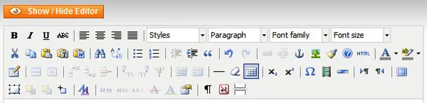 Magento editing static pages / content