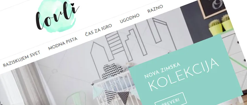 Sale of the online store Lovli.si