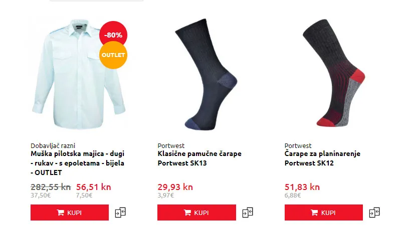 Online stores and dual pricing for Croatia
